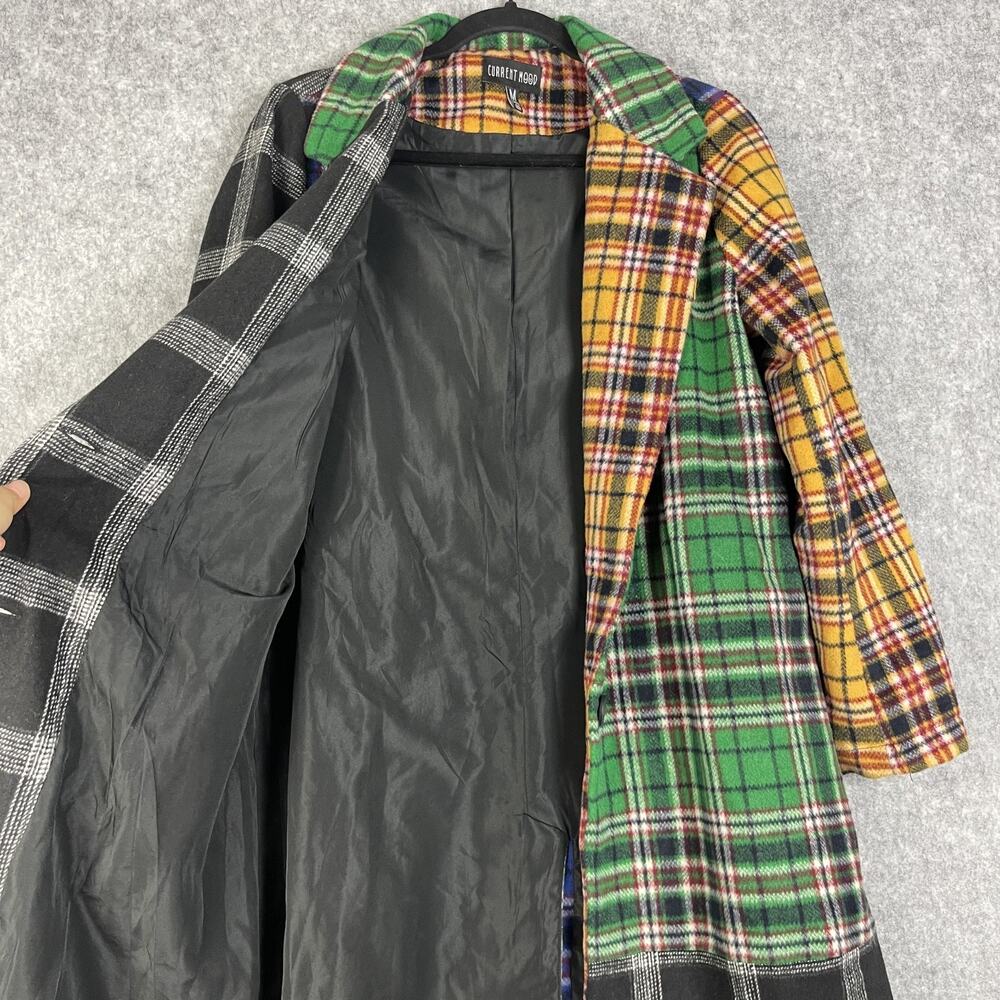 Dolls Kill Current Mood Academy Punk Plaid Jacket Coat Womens Medium Wool Blend - Picture 4 of 15